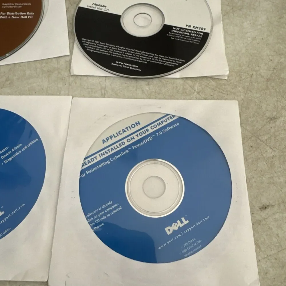 Dell Computer System Cd Program Systems Roxio